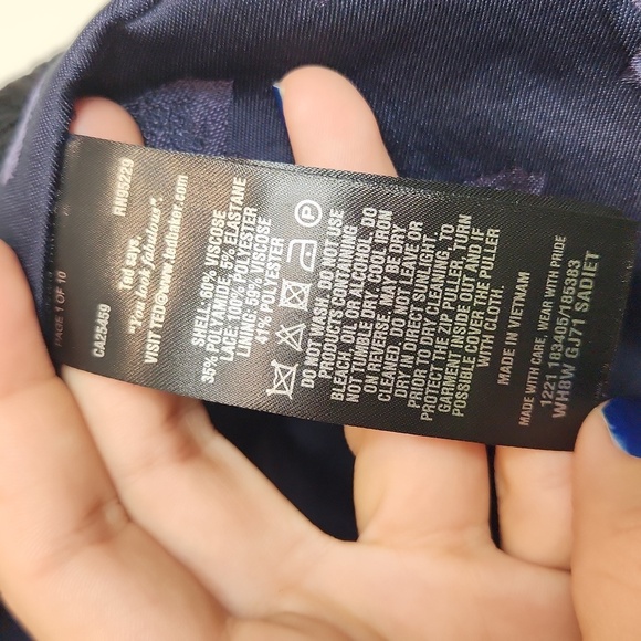 Ted Baker Elegant Navy Blue Lace Relax Jacket - Picture 5 of 6